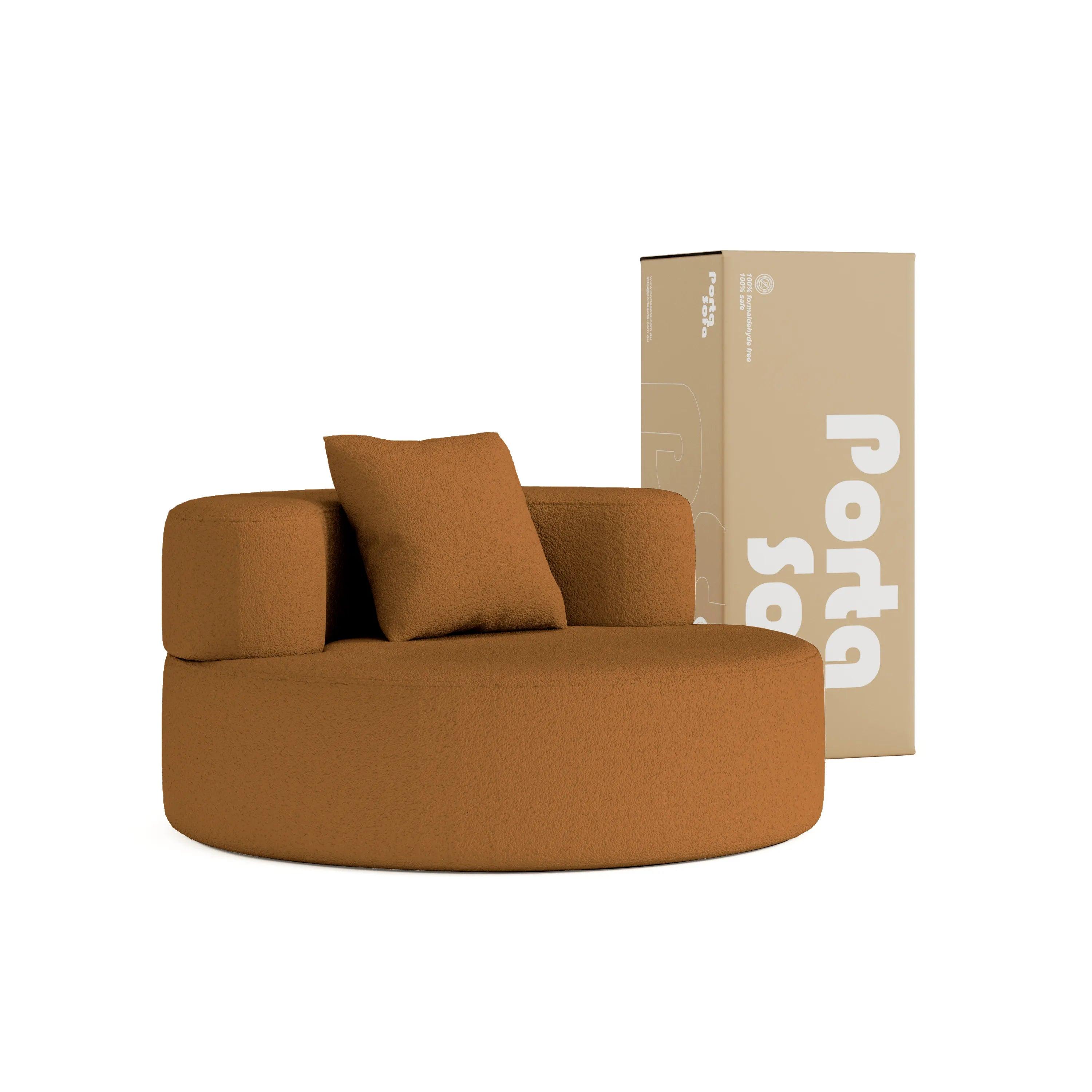 Milan Single Sofa-Camel - PortaSofa